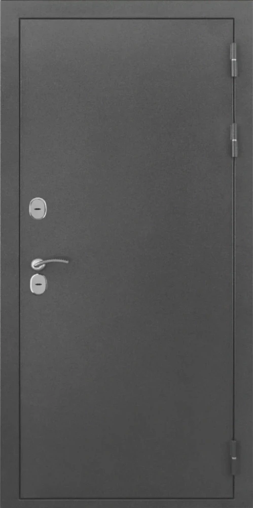 Входная дверь ДвериПРО L-Термо серебро ФЛЗ-1 шарли светлый DPRO221198 внешняя сторона