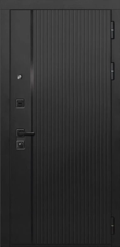 Входная дверь ДвериПРО L-45 Без фрезеровки Дуб арктик горизонт DPRO201313 внешняя сторона