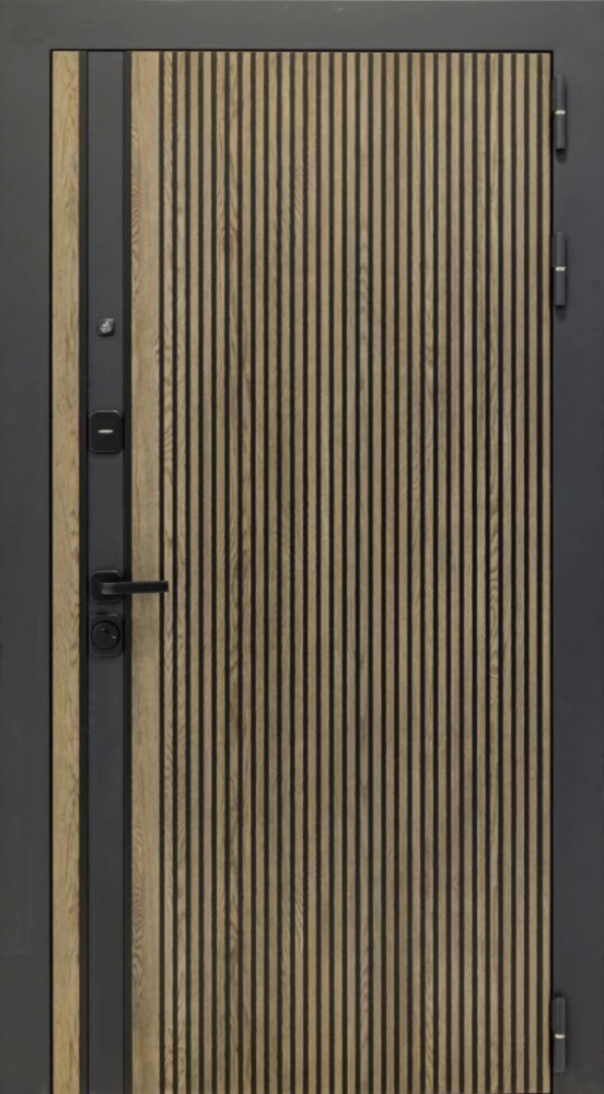 Входная дверь ДвериПРО Росна ФЛ-701 (10мм, Дуб шоколад) DPRO225980 внешняя сторона