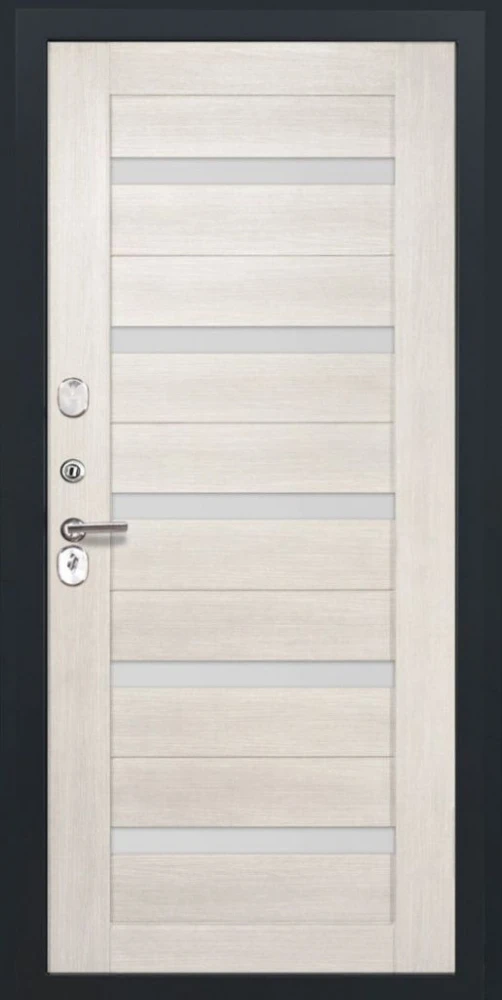 Входная дверь ДвериПРО Д-68 СБ-1 (ст. белое, 16мм, беленый дуб) DPRO201362 внутренняя сторона